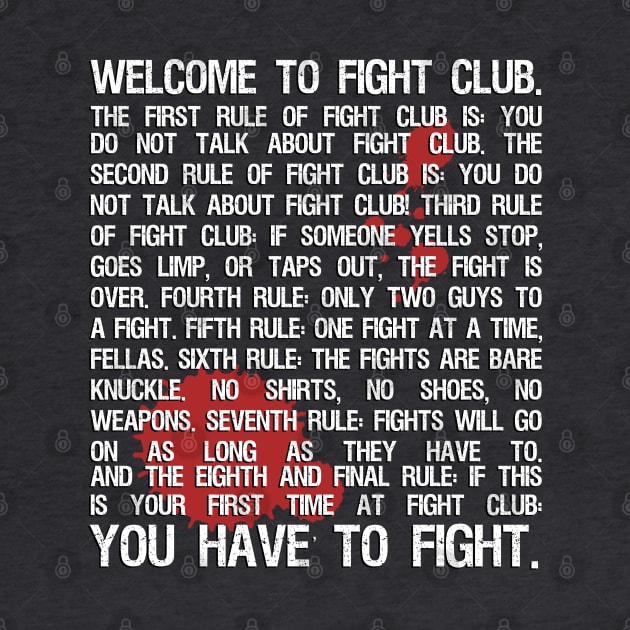 The Eight Rules of Fight Club by SteelWoolBunny